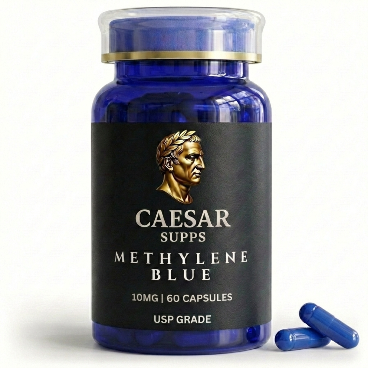 Methylene Blue 10mg Capsules USP Grade Caesar Supps
