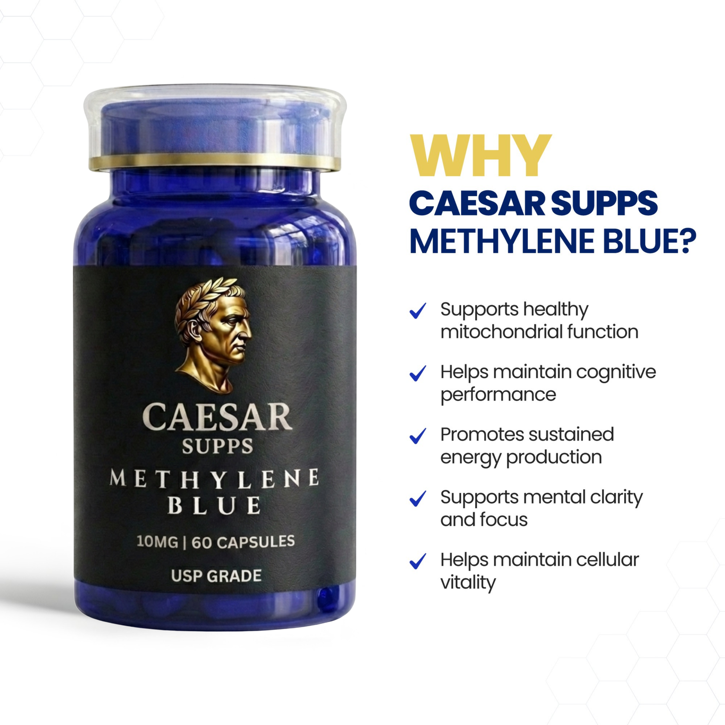 Why Caesar Supps Methylene Blue — quality and purity comparison